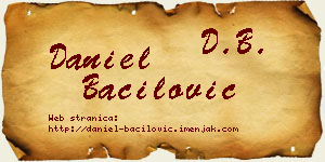 Daniel Bačilović vizit kartica
